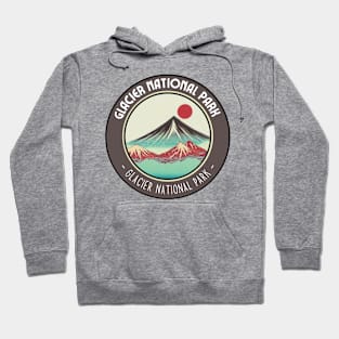 Beauty of Glacier National Park in Japanese Vibes Hoodie